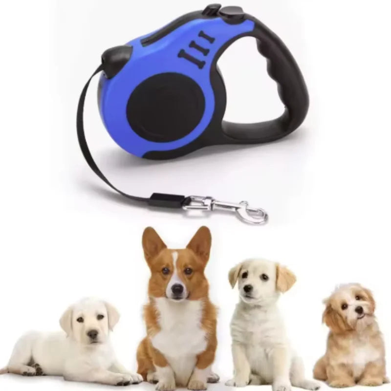 Automatic Retractable Nylon Dog Leash for Small Dogs