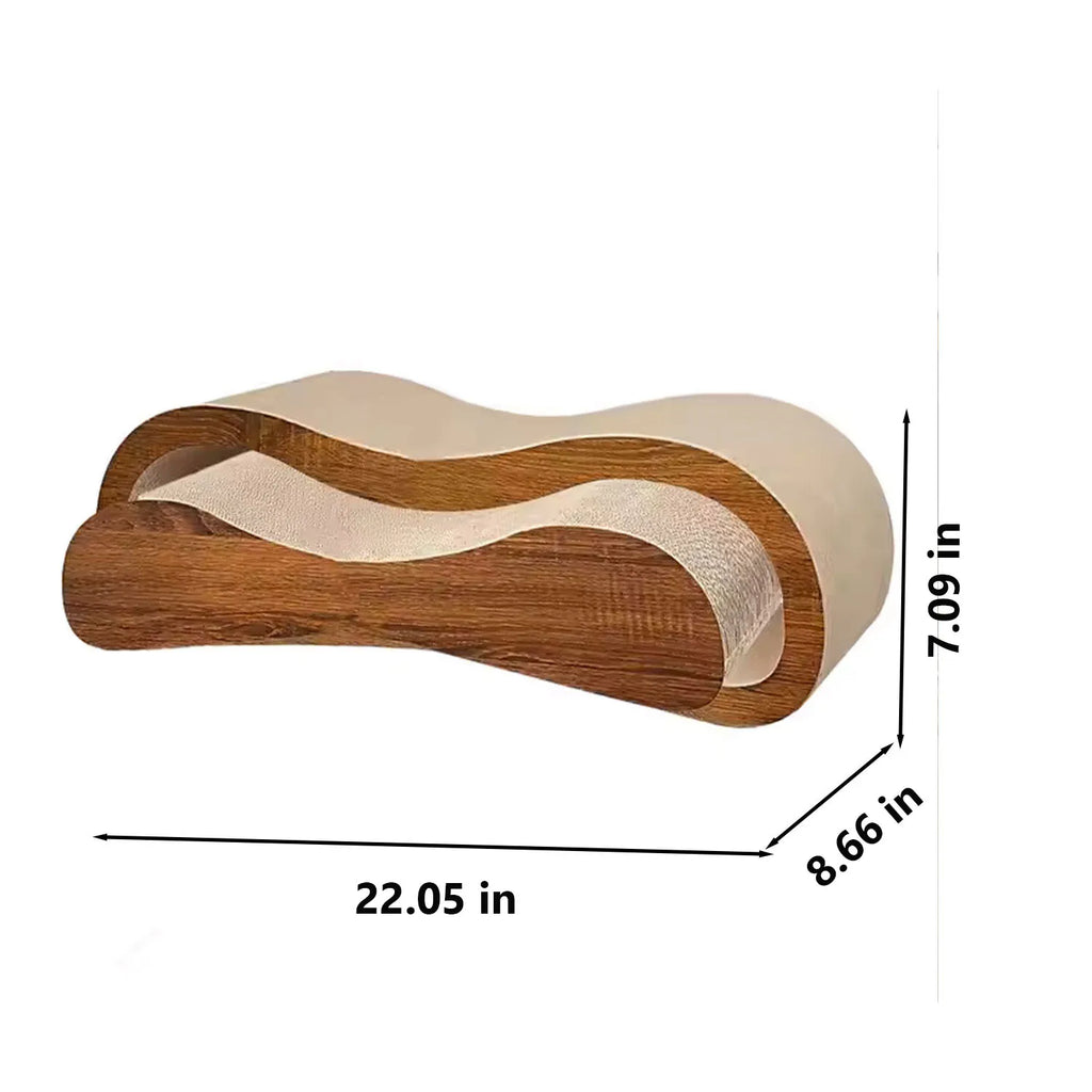 2 in 1 Cat Scratcher Cardboard Lounge Bed