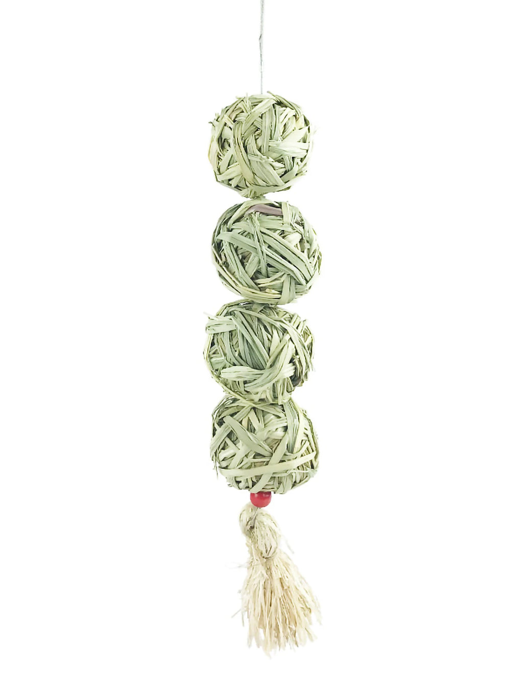 1PC-Pet rabbit grass woven ball hanging string