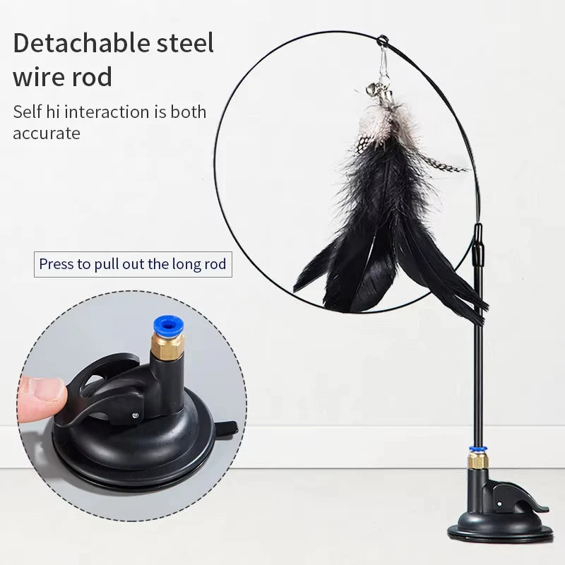 Interactive Teaser Wand Toy for Cats