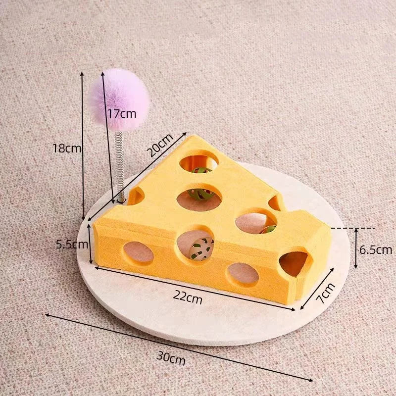 Interactive Cat Toy Maze Game with Bell Balls