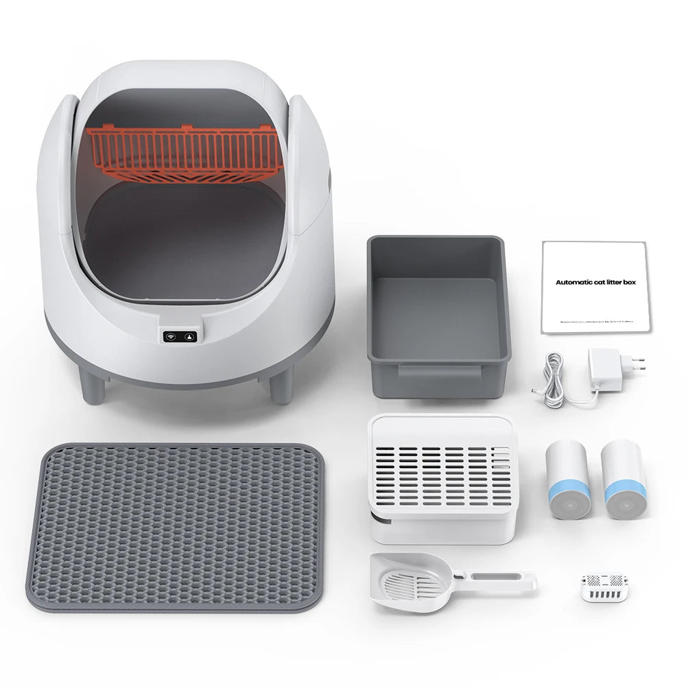 Self-Cleaning Smart Cat Litter Box with App Control
