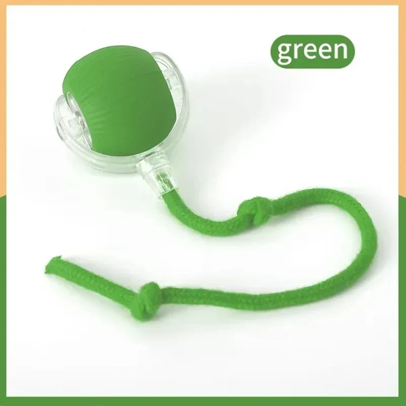 Smart Automatic Rolling Pet Ball for Dogs and Cats with Rope