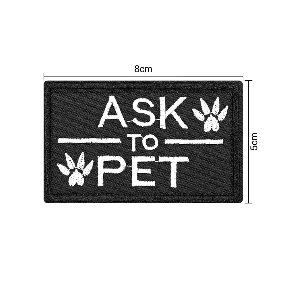12 Pieces Tactical Patch Bundle For Dog Vest Harness