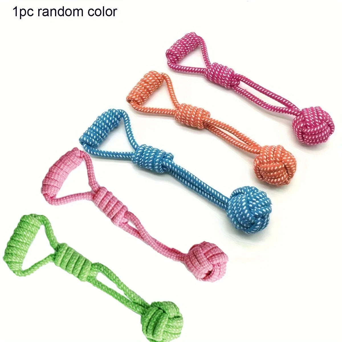 Durable Dog Rope Toy with Ball