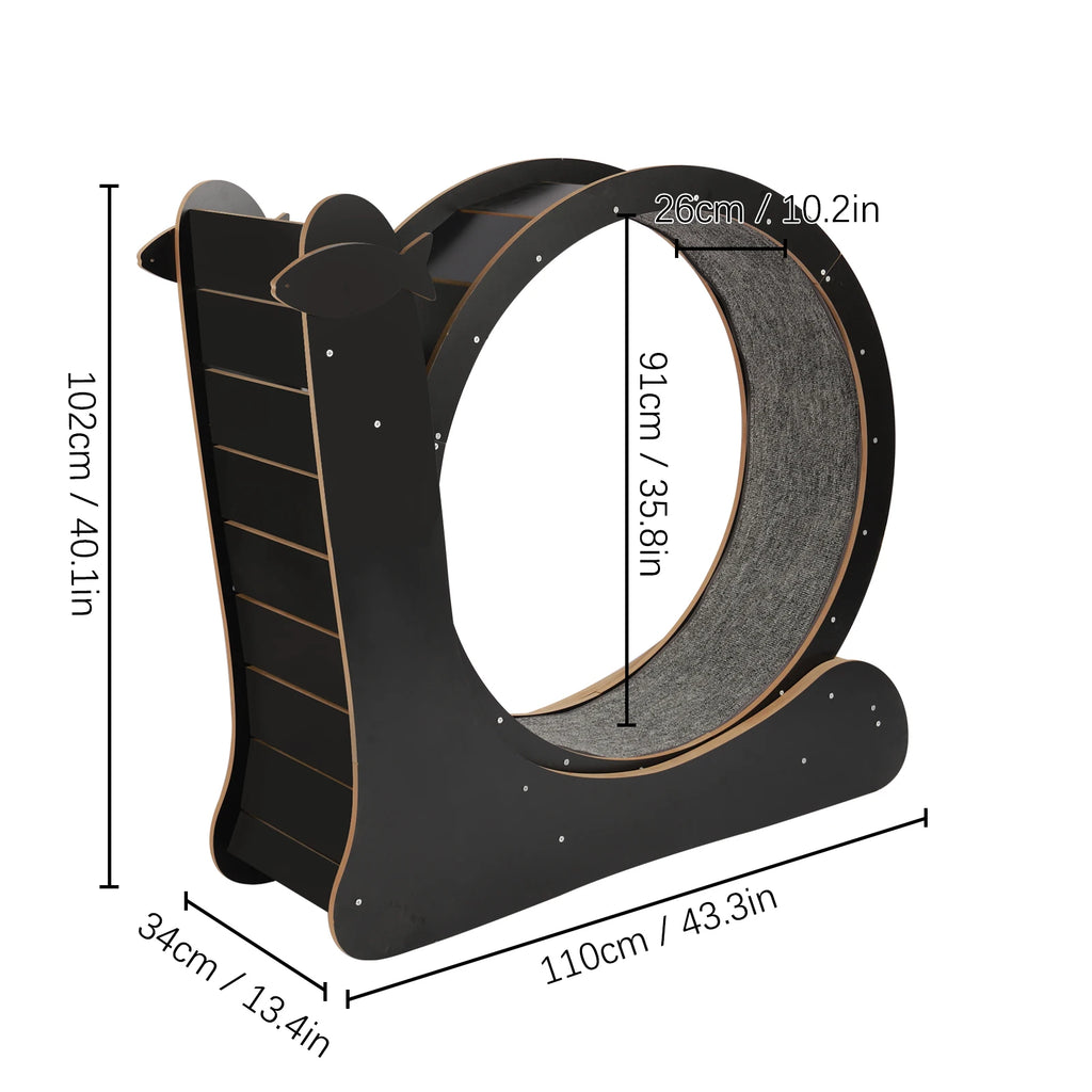 110*34*102cm Cat Exercise Wheel