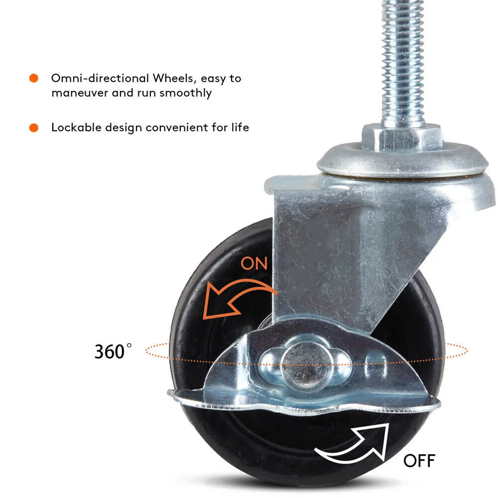 XXL Large Heavy Duty Dog Crate With Lockable Wheels and Tray