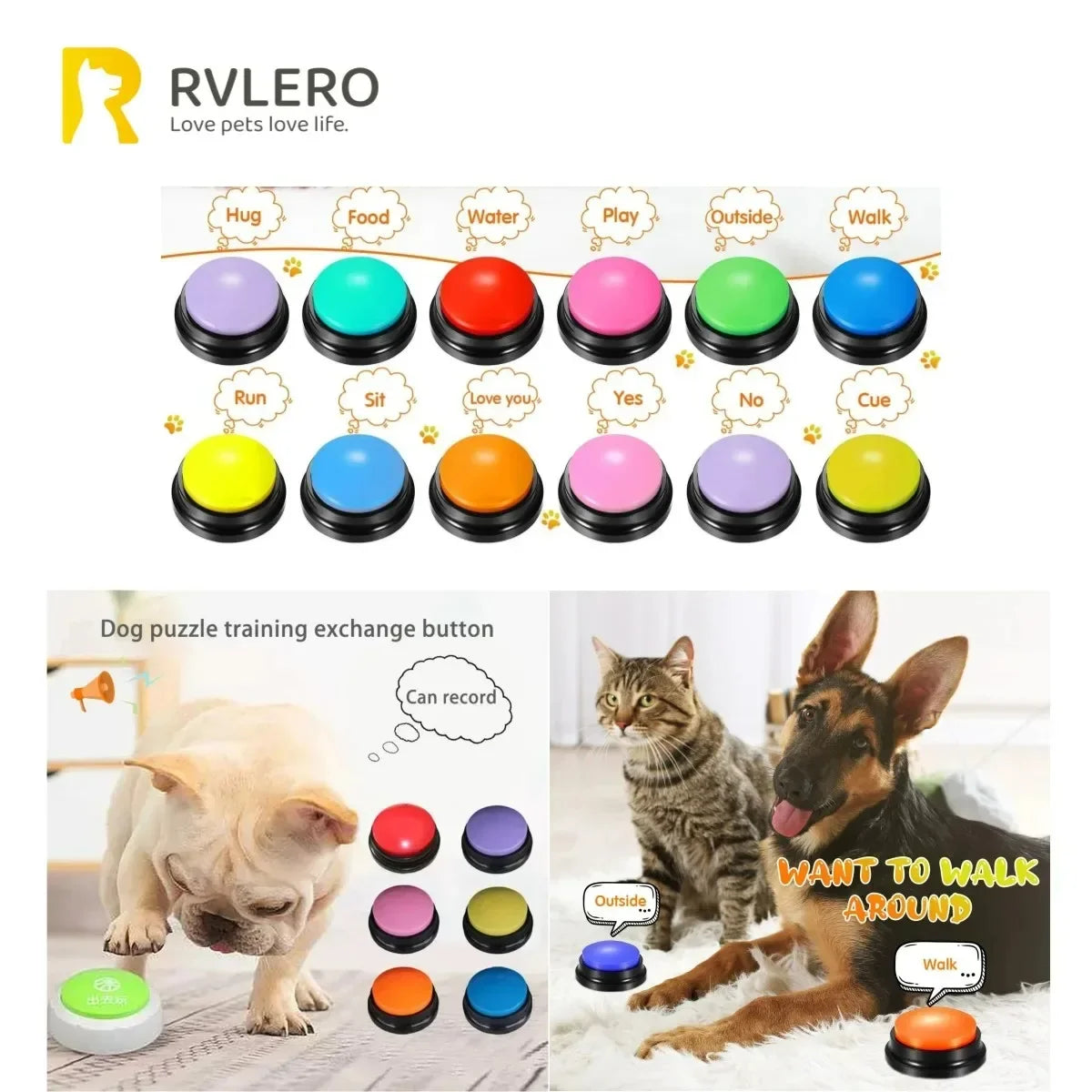 Pet Communication Voice Recording Button