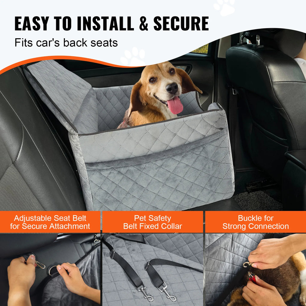 Dog Car Seat Booster for Medium Large Dog up to 55 lbs