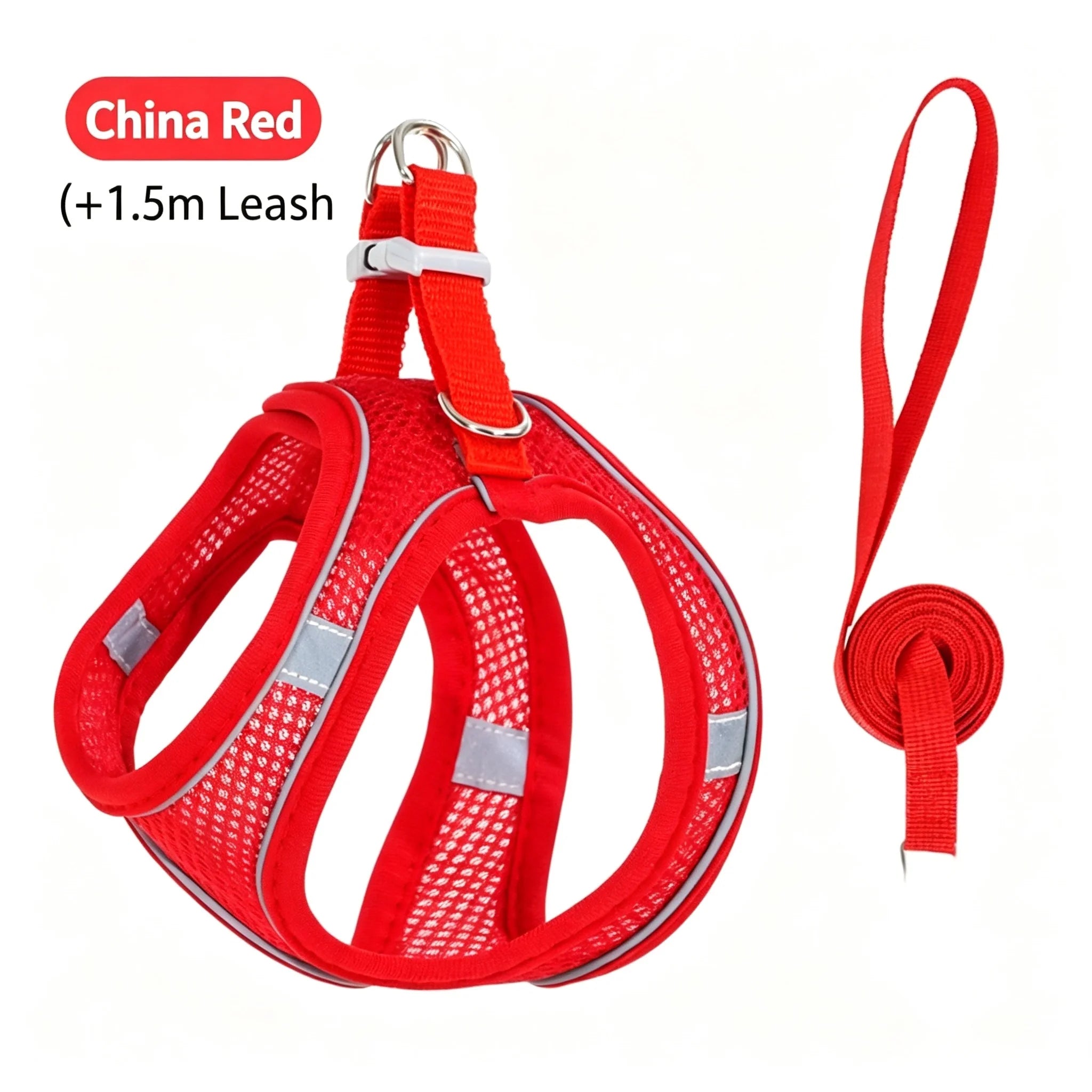 Adjustable Dog Harness Leash Set for Small Dogs
