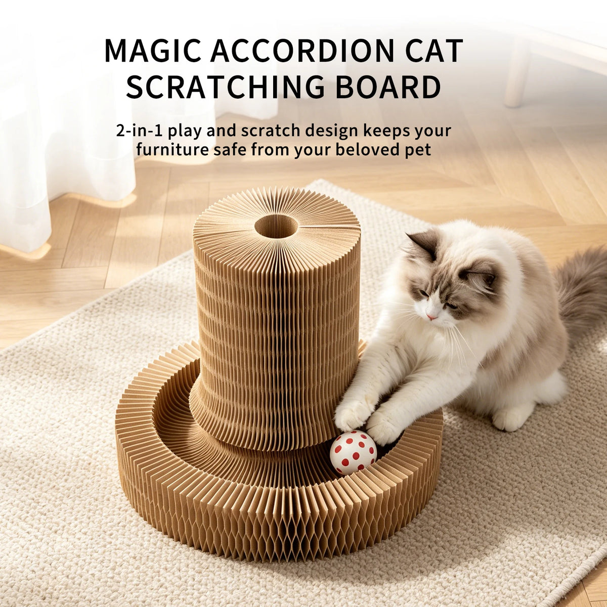 Accordion Cat Scratching Board