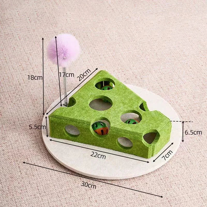 Interactive Cat Toy Maze Game with Bell Balls