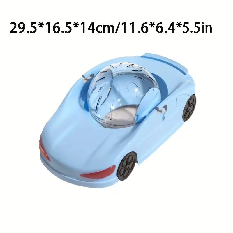 Pet sports car toy with rolling balls suitable for hamster pets