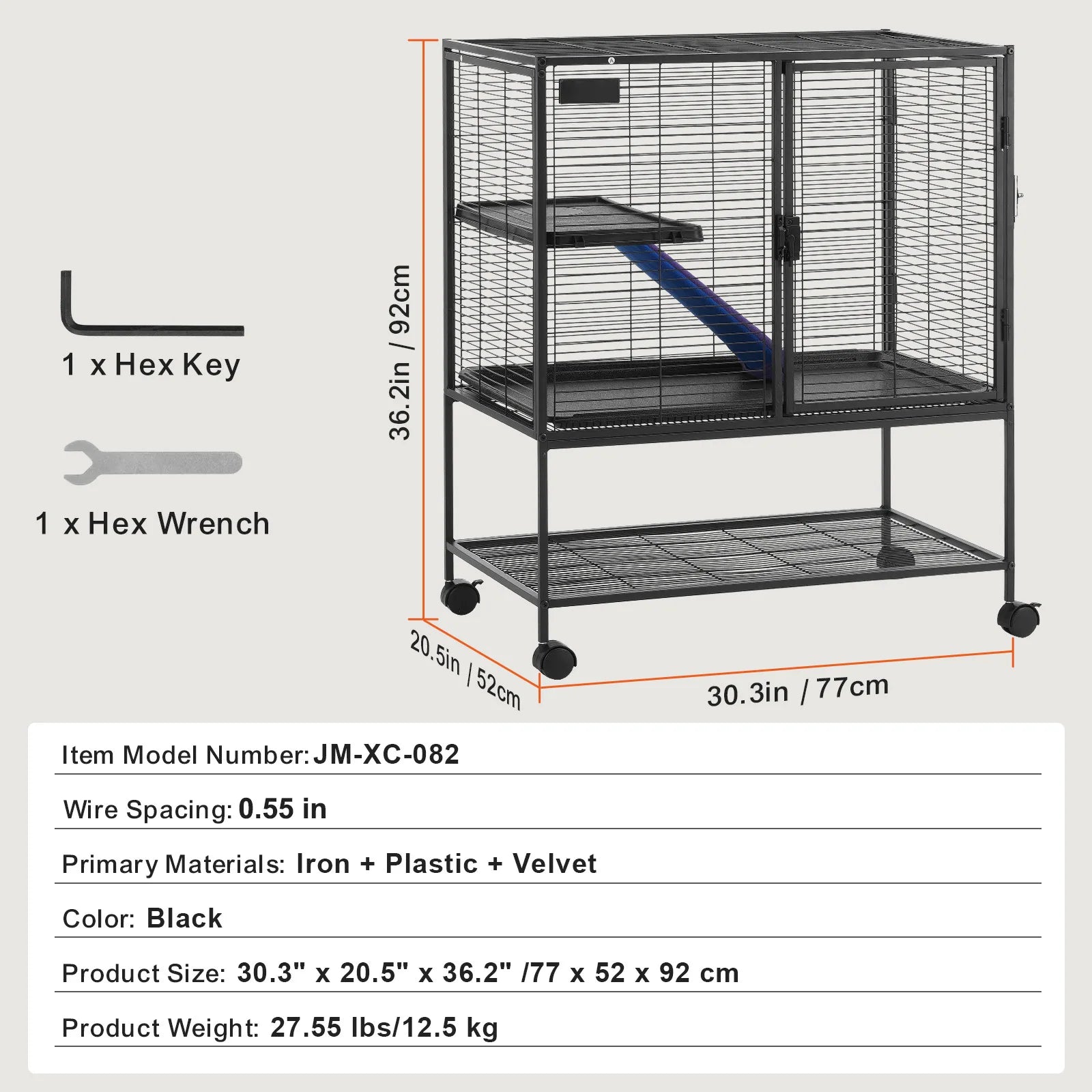 Large 4-Tier Cage Small Animal Cage