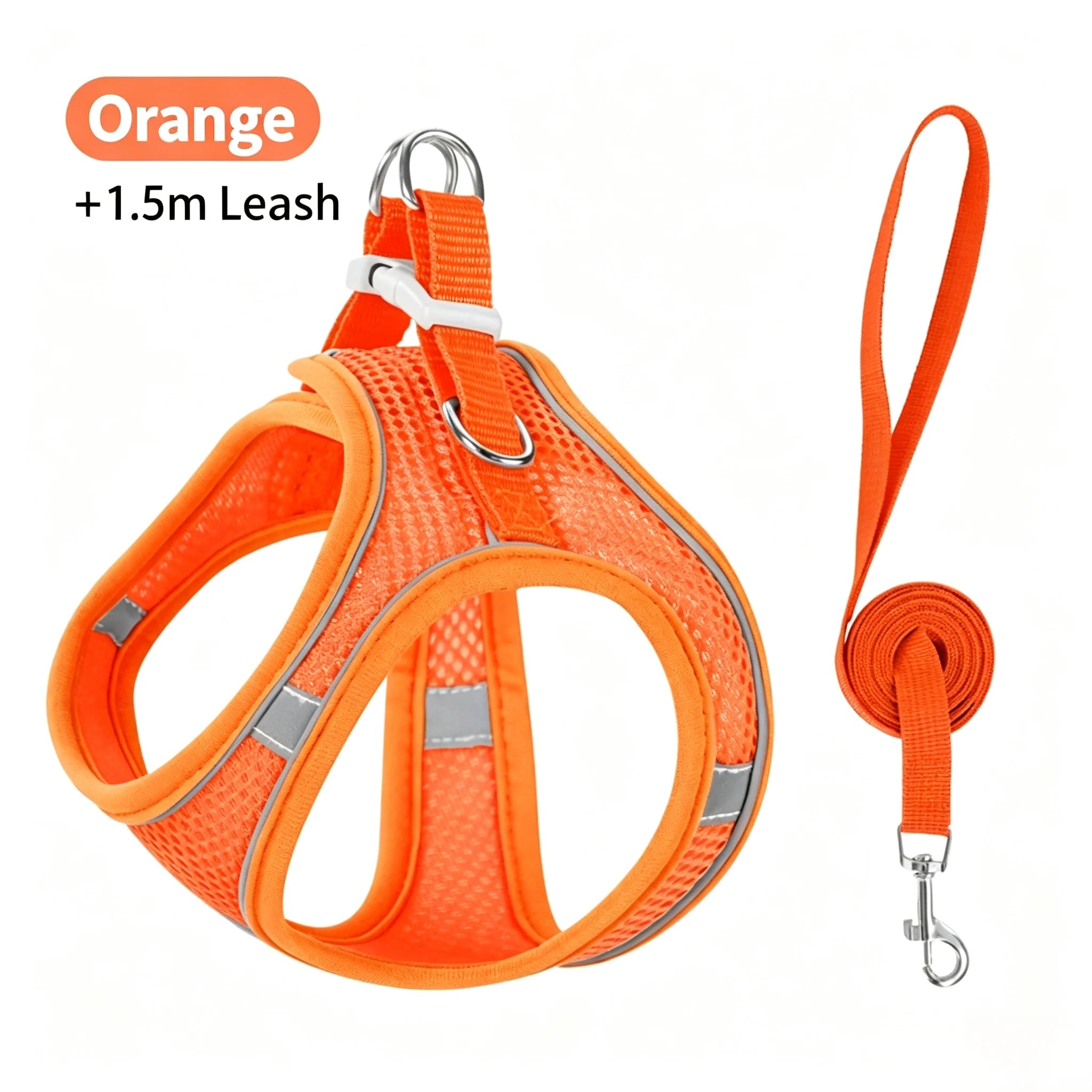 Adjustable Dog Harness Leash Set for Small Dogs