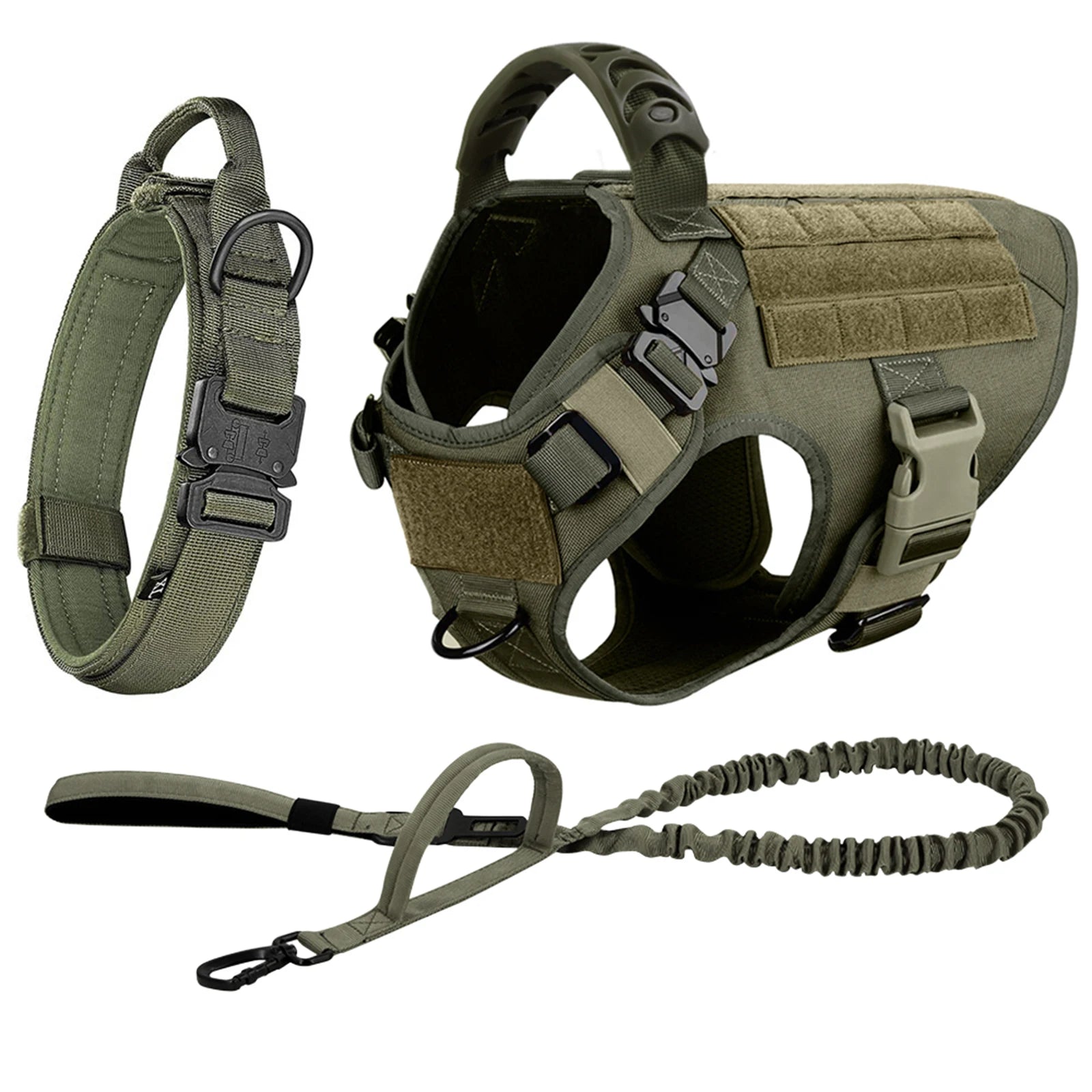 Tactical Dog Harness And Leash Set