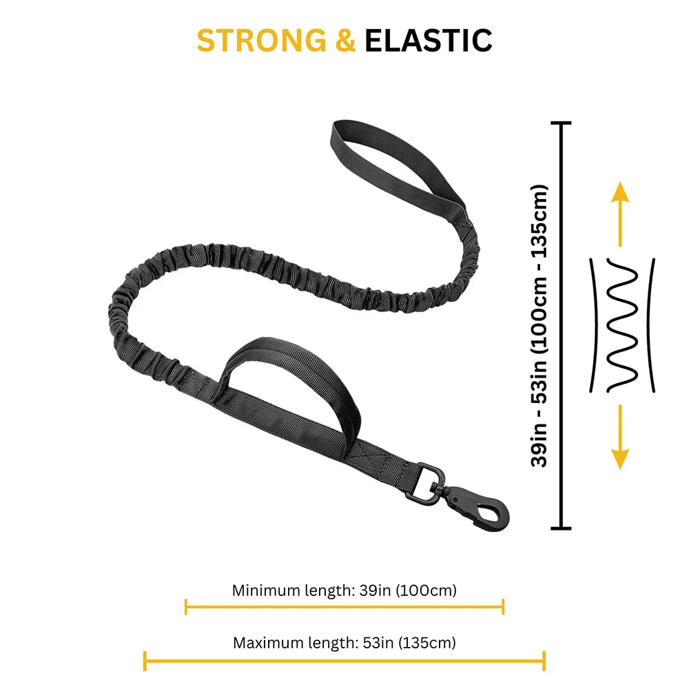 Tactical No Pull Dog Harness Leash Set for Large Dogs