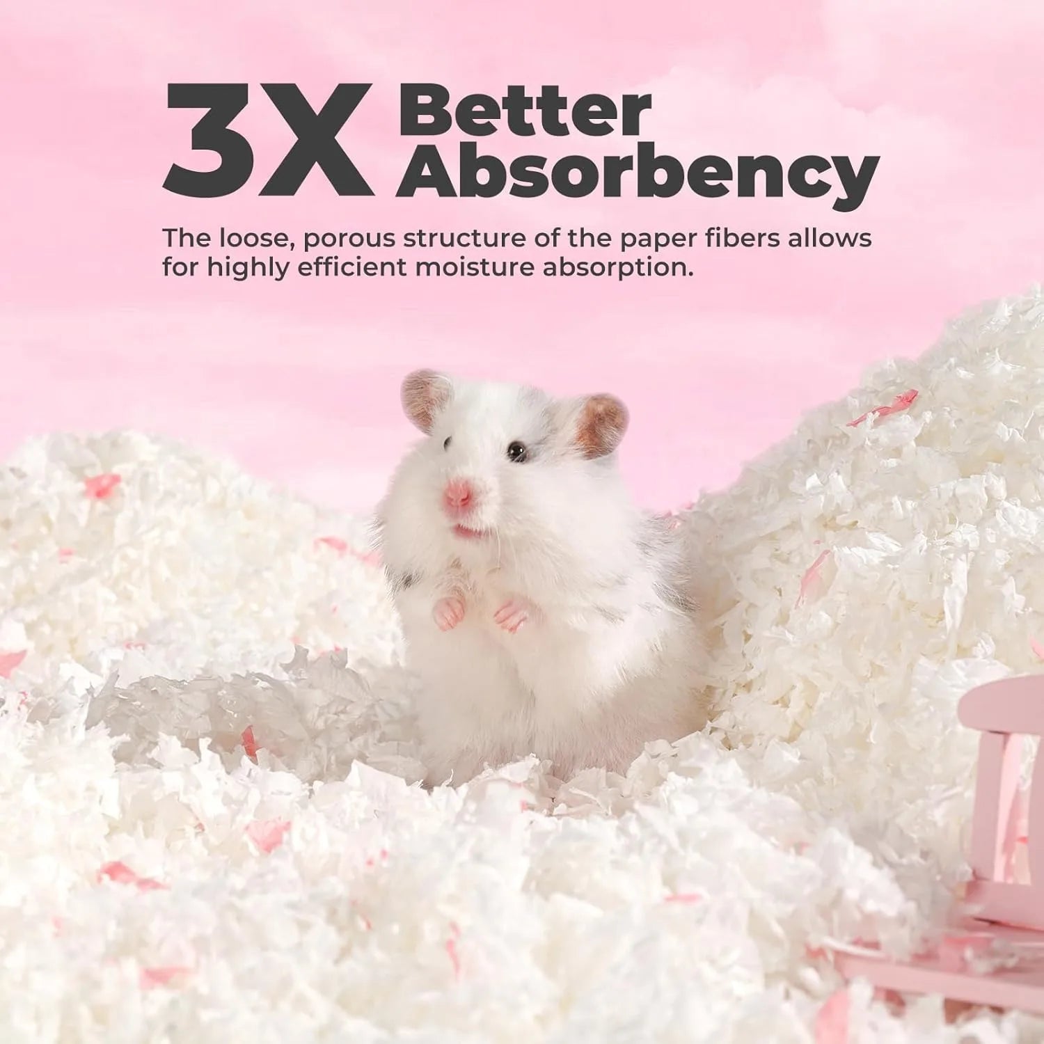 23L/50L Paper Small Pet Bedding For Hamster Rabbits Guinea Pigs