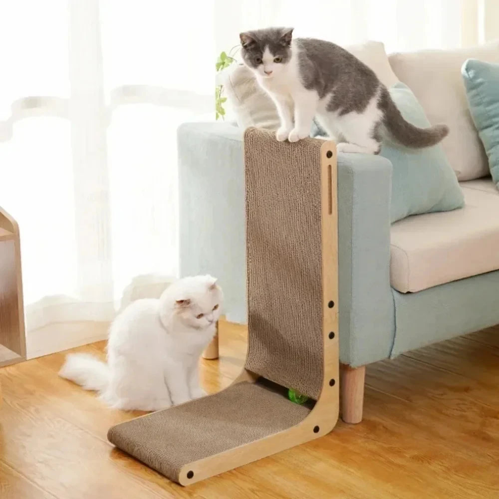 L Shape Cat Scratcher for Indoor Cats