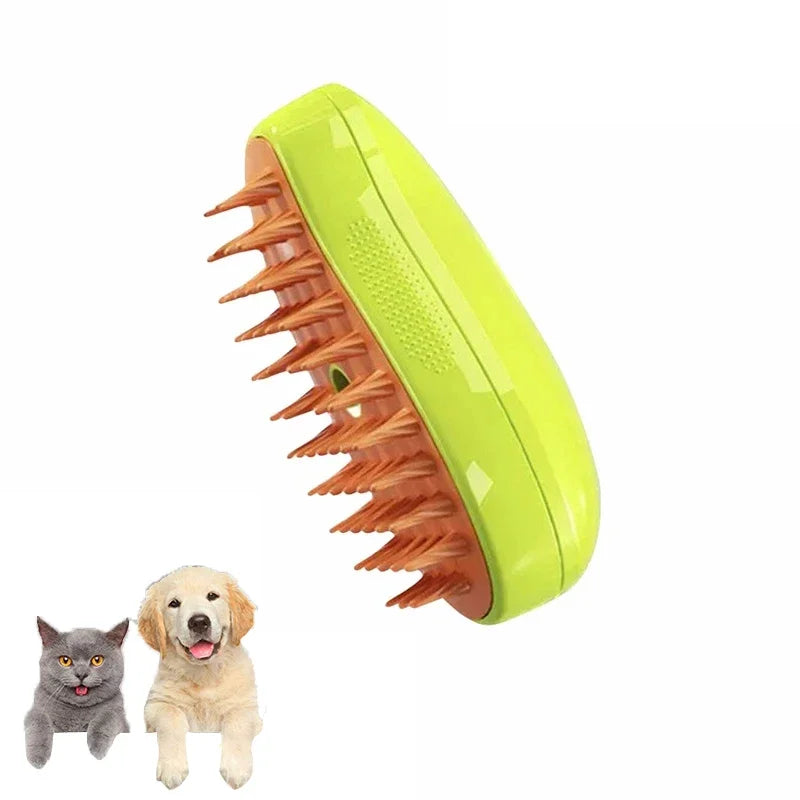 Cat Dog Steam Brush Electric Sprayer for Massage Pet Grooming