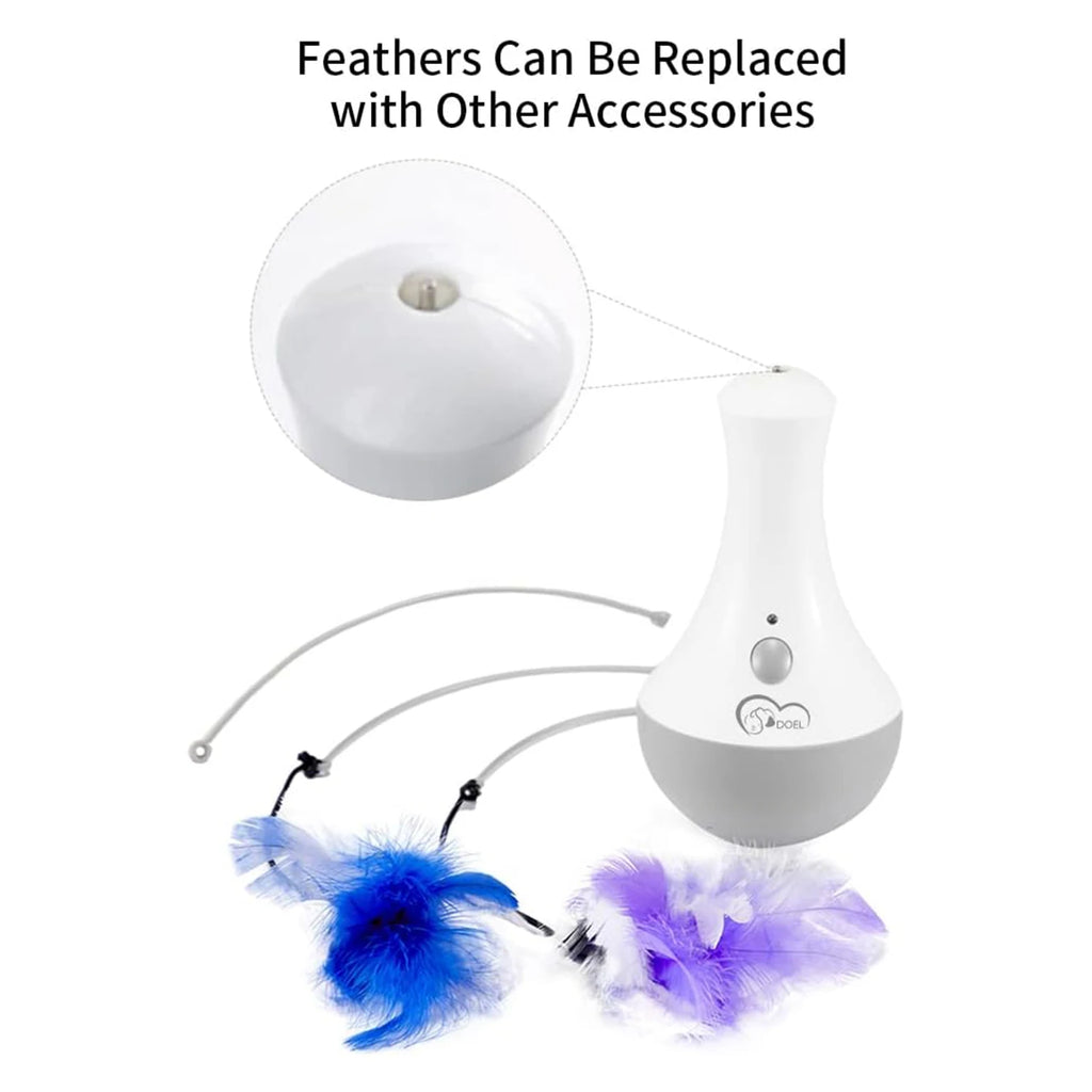Cat Interactive Toys Feather Teaser Indoor